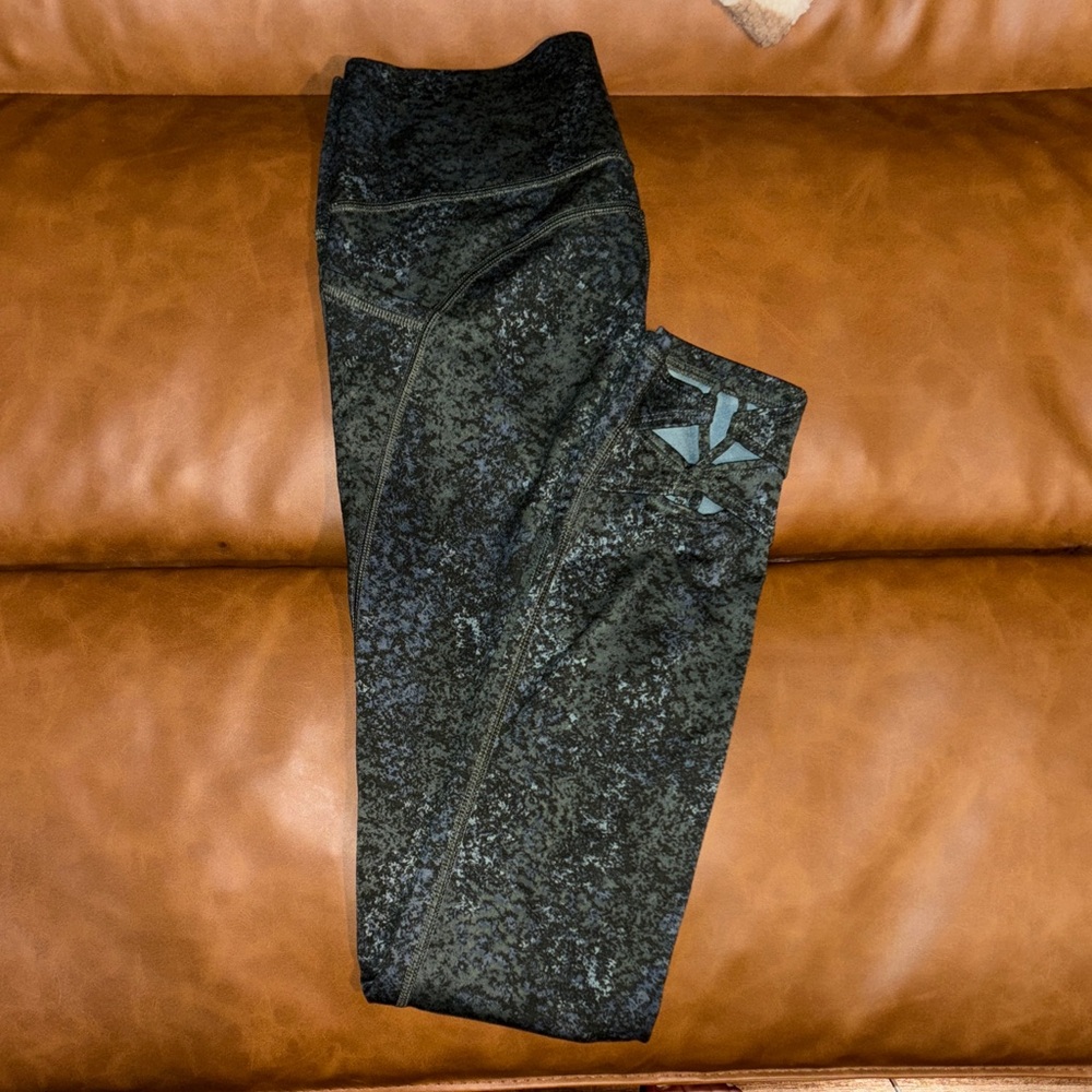 Green Patterned Leggings